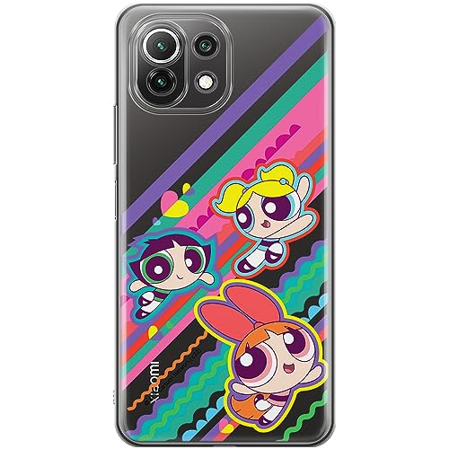 ERT GROUP etui na telefon Xiaomi 11 LITE 4G / 11 LITE 5G, case oryginalny i oficjalnie licencjonowany przez The Powerpuff Girls, wzór The Powerpuff Girls 026, plecki z TPU częściowo przeźroczyste