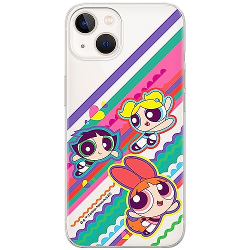ERT GROUP etui na telefon Iphone 13, case oryginalny i oficjalnie licencjonowany przez The Powerpuff Girls, wzór The Powerpuff Girls 026, optymalnie dopasowane, plecki z TPU częściowo przeźroczyste