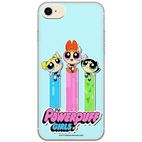 ERT GROUP etui na telefon Iphone 7/8/ SE 2/ SE 3, case oryginalny i oficjalnie licencjonowany przez The Powerpuff Girls, wzór The Powerpuff Girls 030, optymalnie dopasowane, plecki z TPU