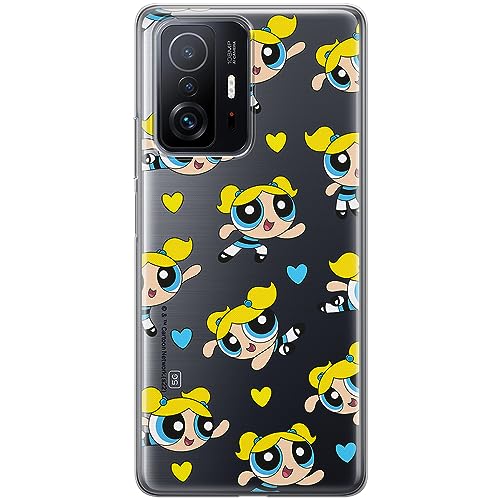 ERT GROUP etui na telefon Xiaomi 11T 5G / 11T PRO 5G, case oryginalny i oficjalnie licencjonowany przez The Powerpuff Girls, wzór The Powerpuff Girls 008, plecki z TPU częściowo przeźroczyste