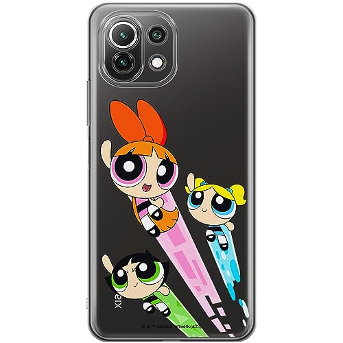 ERT GROUP etui na telefon Xiaomi 11 LITE 4G / 11 LITE 5G, case oryginalny i oficjalnie licencjonowany przez The Powerpuff Girls, wzór The Powerpuff Girls 032, plecki z TPU częściowo przeźroczyste