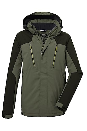 Killtec Męska kurtka funkcyjna/kurtka outdoorowa z odpinanym kapturem KOW 25 MN JCKT, oliwkowa, XXL, 39708-000