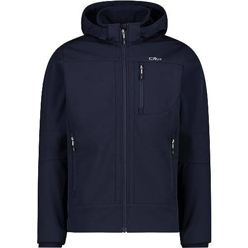 CMP męska kurtka Softshell z odpinanym kapturem, B.Blue-Ice, 56