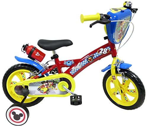 albri 12 Cali Rower Mickey Mouse Dziecko, Czerwony