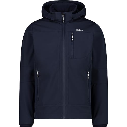 CMP męska kurtka Softshell z odpinanym kapturem, B.Blue-Ice, 58