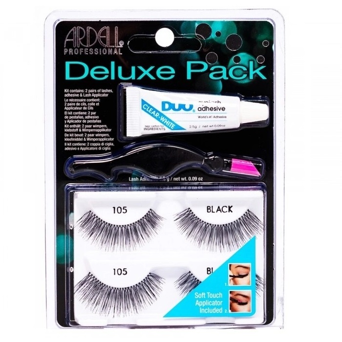 Ardell Deluxe Pack zestaw sztucznych rzęs 2 pary 105 Black