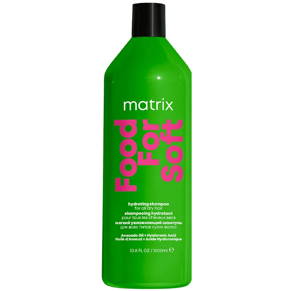 Matrix Food For Soft, intensywnie nawilżający szampon do wszystkich rodzajów suchych włosów, 1000ml