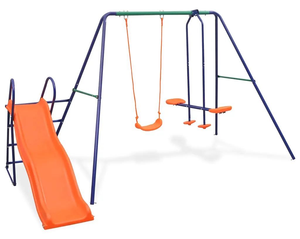 Elior Zestaw huśtawki ogrodowej ze zjeżdżalnią M2-F16