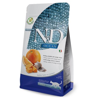 FARMINA N&D GRAIN FREE PUMPKIN N&D CAT PUMPKIN HERRING&ORANGE 0,3 kg