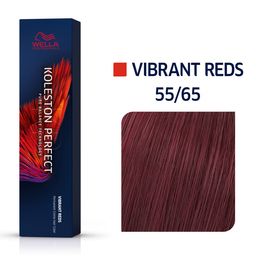 Wella Koleston Perfect Profesjonalna Farba do Włosów w Kremie 55/65 intensywny fioletowo-mahoniowy 60ml