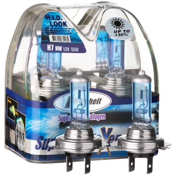Żarówki halogenowe FARENHEIT Super White Xenon +30% H7 12V 55W, 2 szt.
