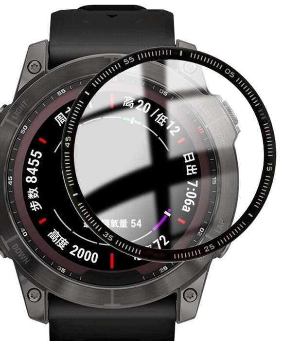 Szkło Hybrydowe Full Glue 5D Do Garmin Fenix 6 Czarny