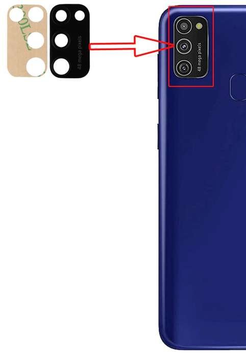 Zamienne Szkło Aparatu Samsung Galaxy M21