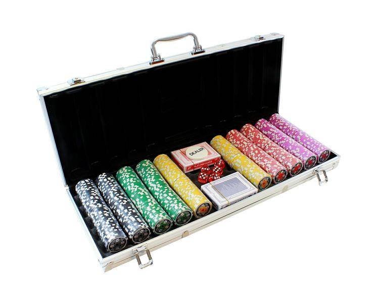 Super Zestaw Do Pokera 500 Żetony Nominał Poker !!