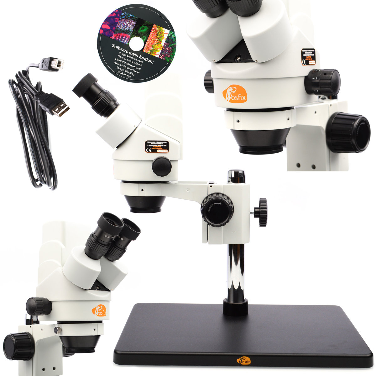 Mikroskop stereoskopowy trinokularowy z wbudowaną  kamerą USB Pluto Pro MSPP-T-BB1-KU