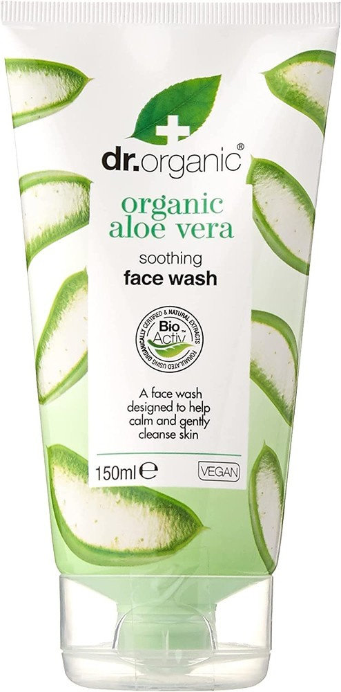 Dr.organic, Kremowy Płyn Do Mycia Twarzy Z Organicznym Aloesem, 150ml