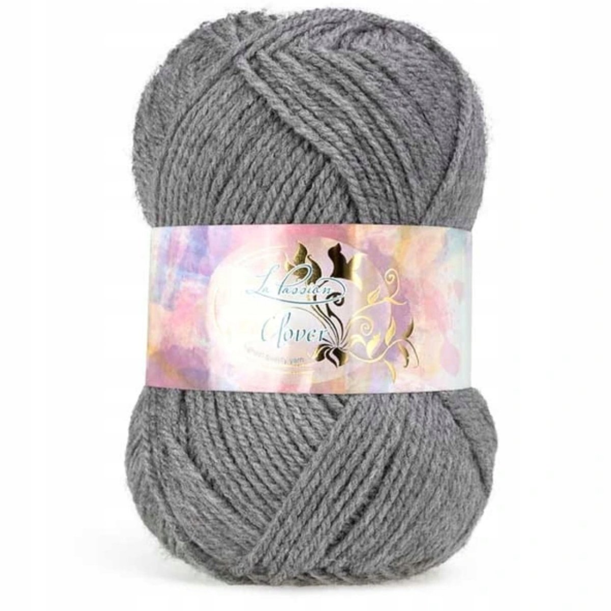 Włóczka Clover akryl 50g 016 Popielaty
