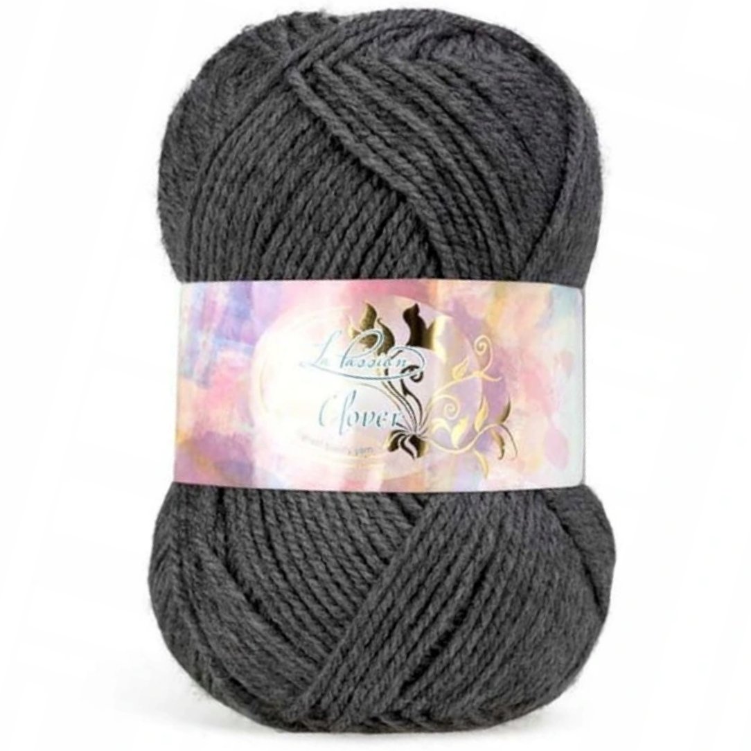 Włóczka Clover akryl 50g 017 Grafitowy