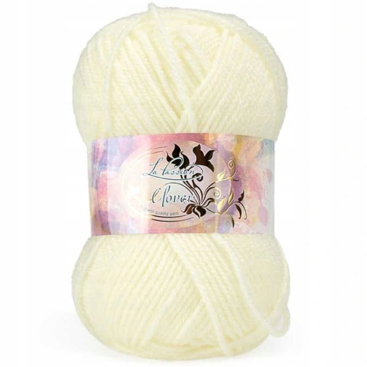 Włóczka Clover akryl 50g 003 Kremowy