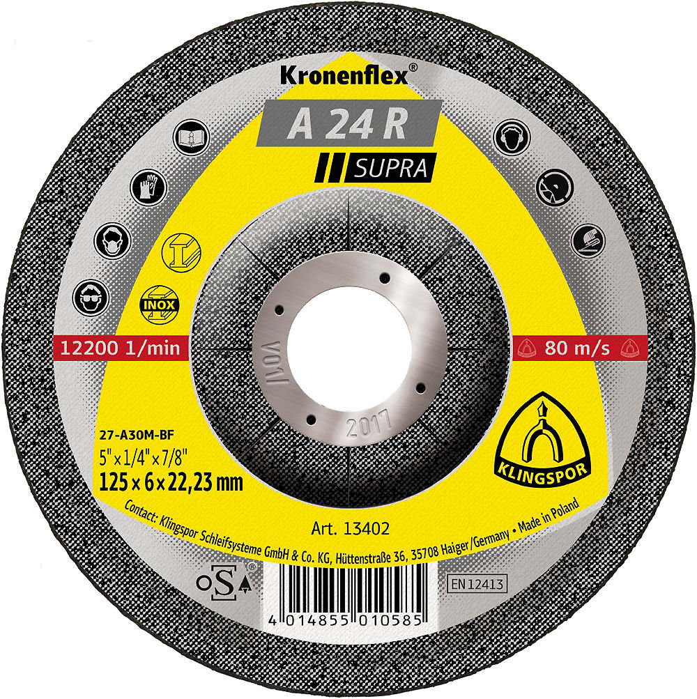 Klingspor Tarcza FLEX 27 115x6,0x22,2 A 24 R SUPRA 231860 231860