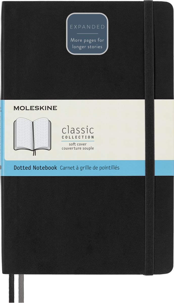 Moleskine Notes Classic 13x21 kropki czarny MOLESKINE