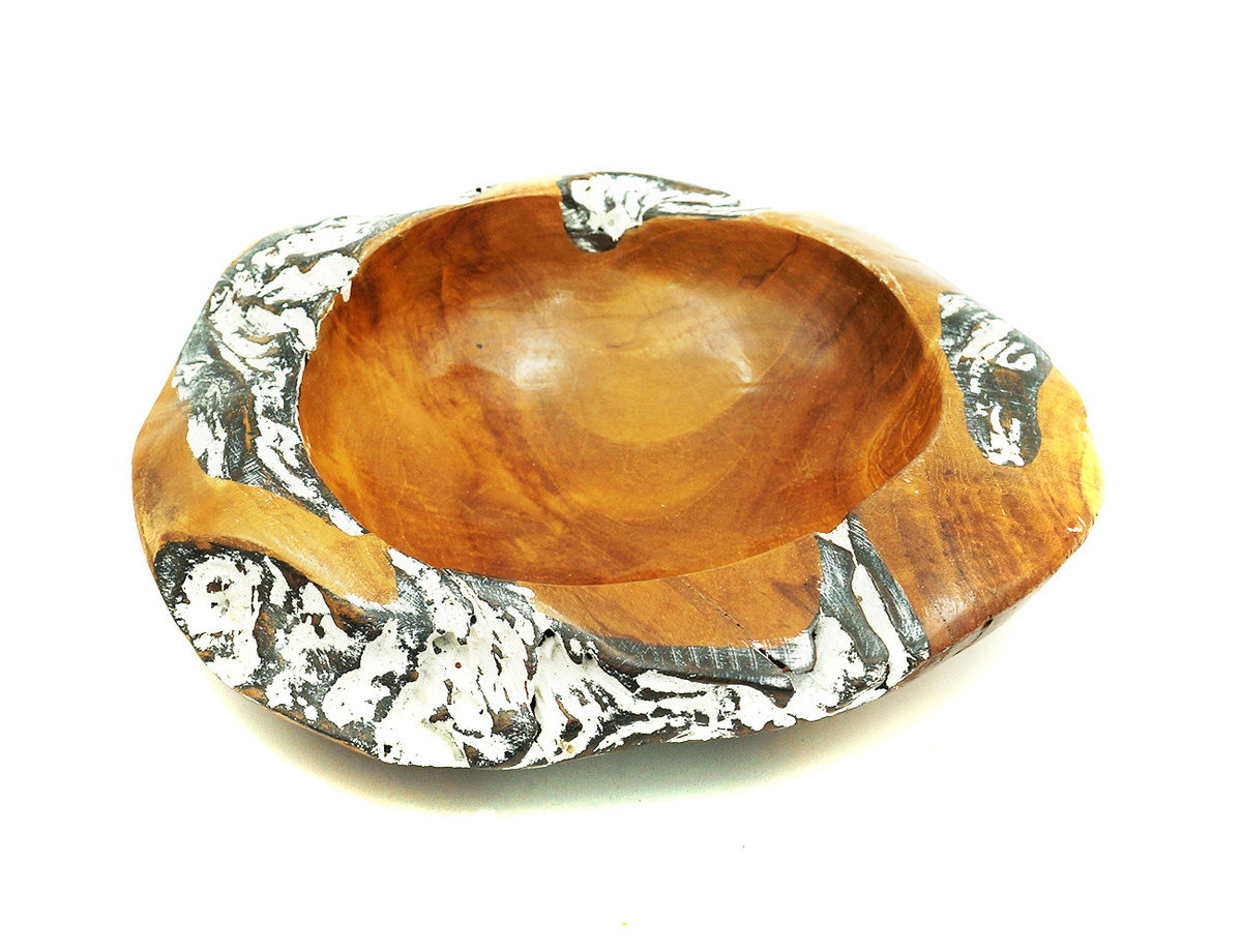 DREWNIANA MISA PATERA Z DREWNA TEKOWEGO TEAK