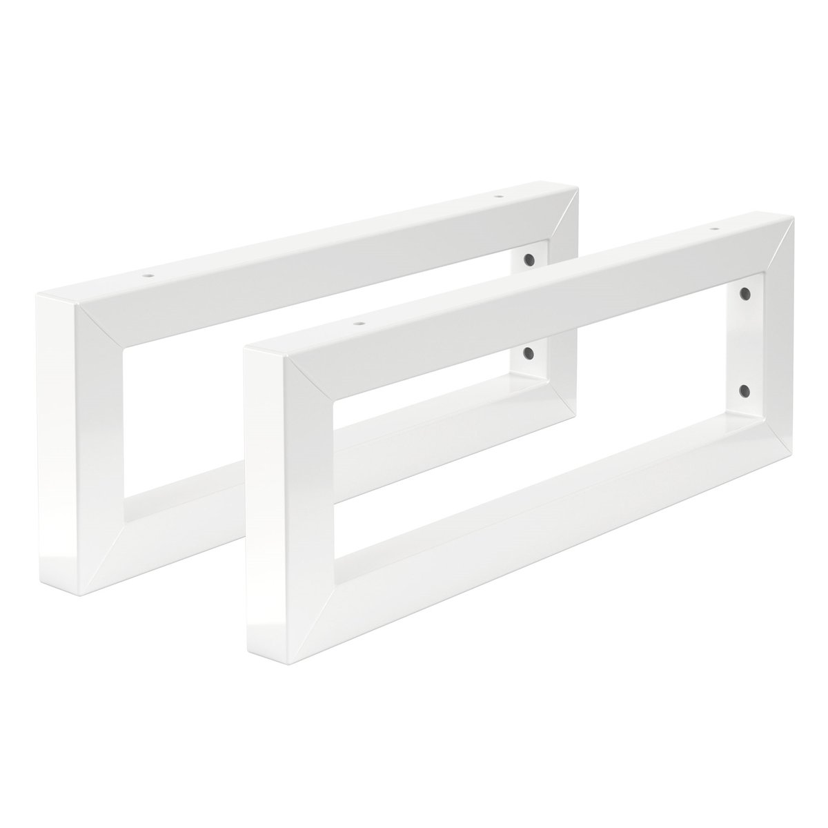 Wspornik ścienny do umywalki, zestaw 2 sztuk, 400x150 mm, biały, stal ML-Design