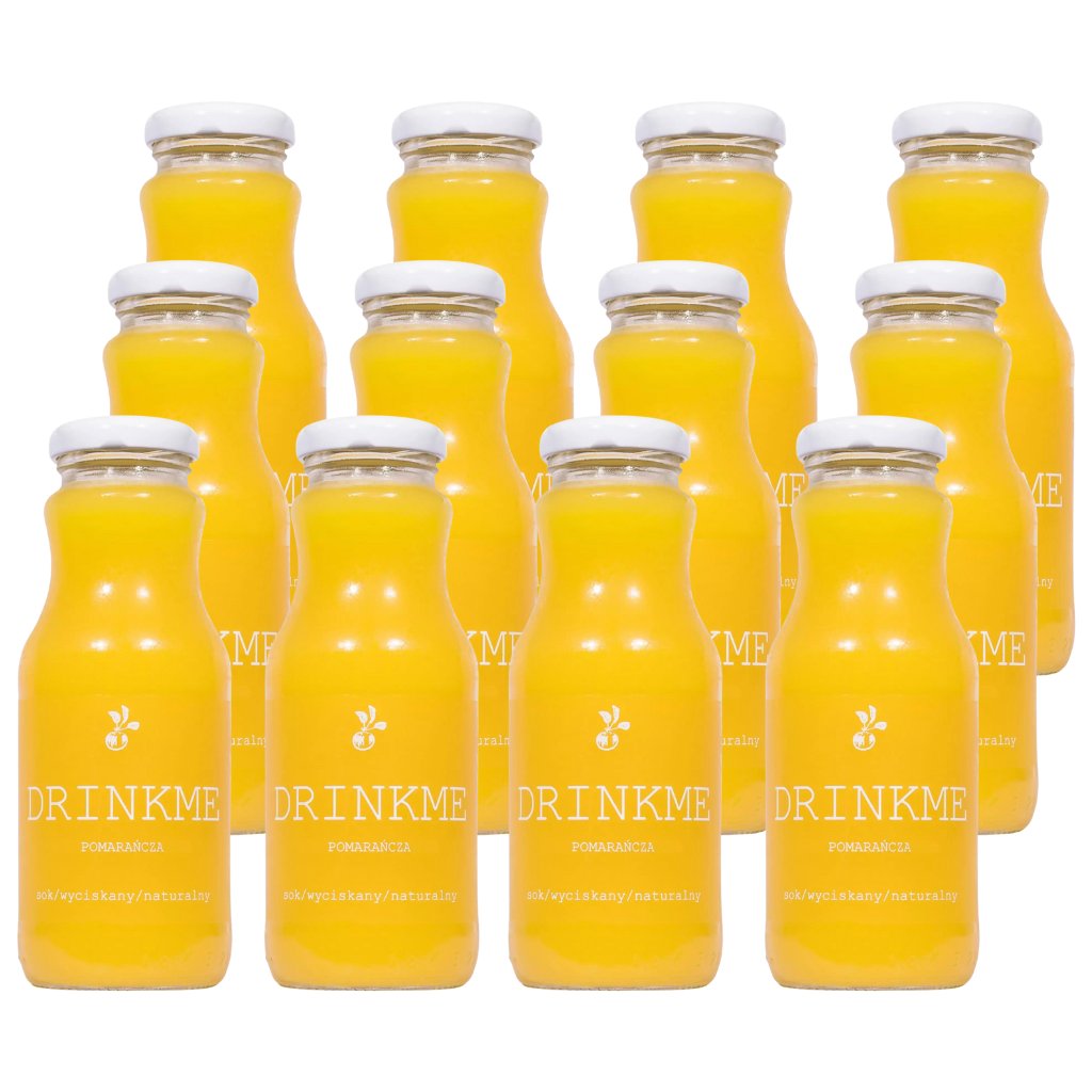 12 x Naturalny sok pomarańczowy DrinkMe 250 ml Sadvit