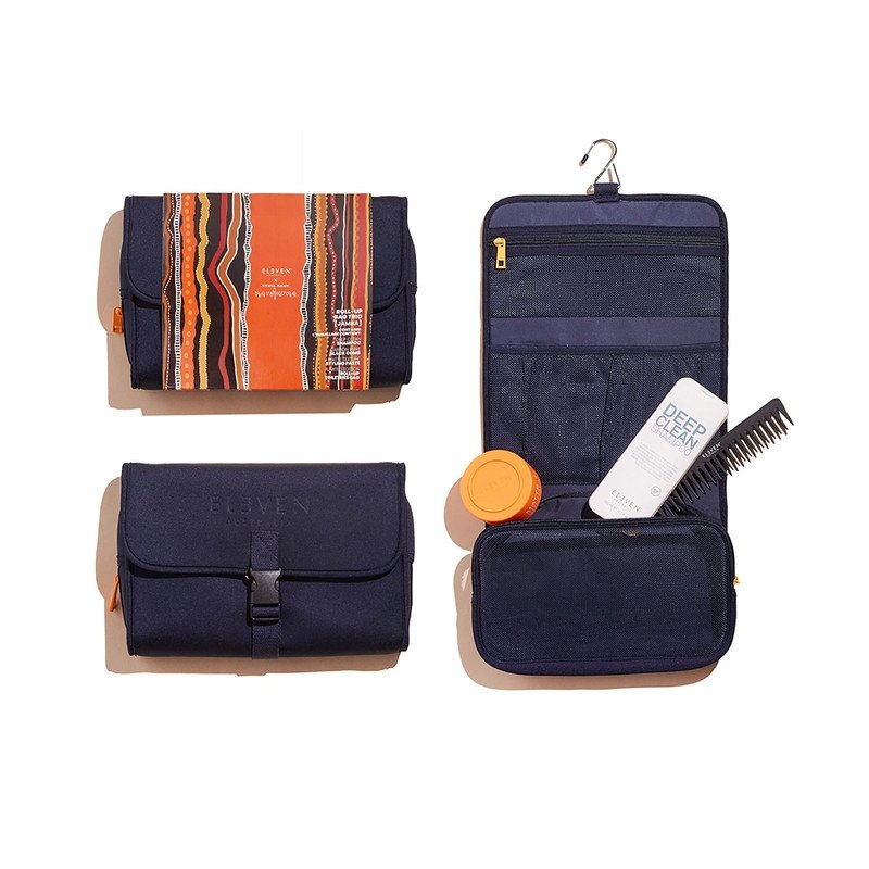 Eleven Australia, Ryhia Dank Holiday 2021 Men's Toiletry Roll Up Bag Trio, Zestaw Kosmetyków, 4 Szt.
