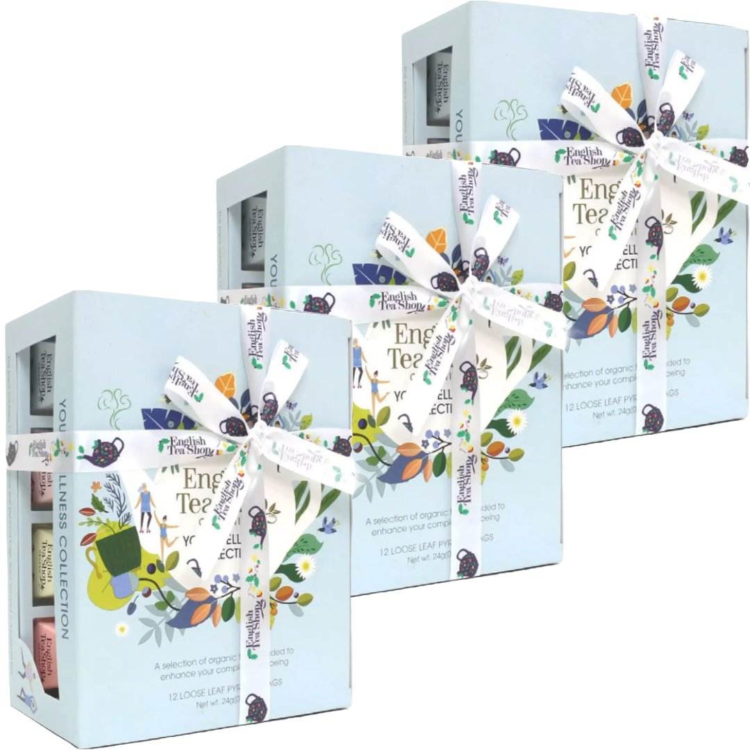 3x Zestaw herbat EKO piramidki English Tea PREZENT
