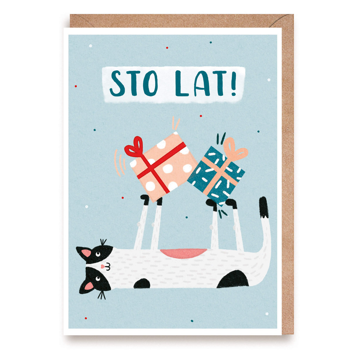 Kartka URODZINOWA KOT A6