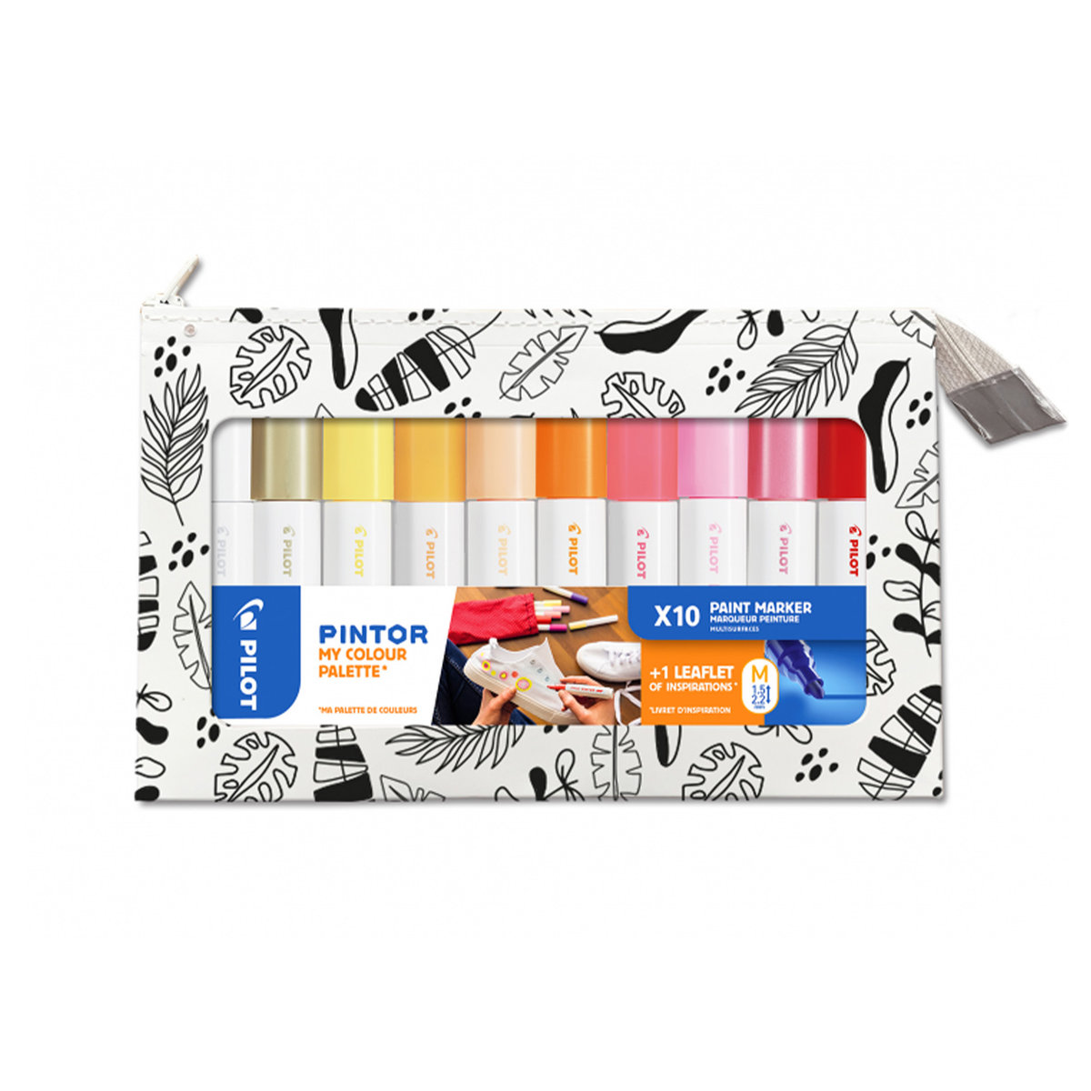 Zestaw Marker z farba PILOT Pintor 10 sztuk w etui