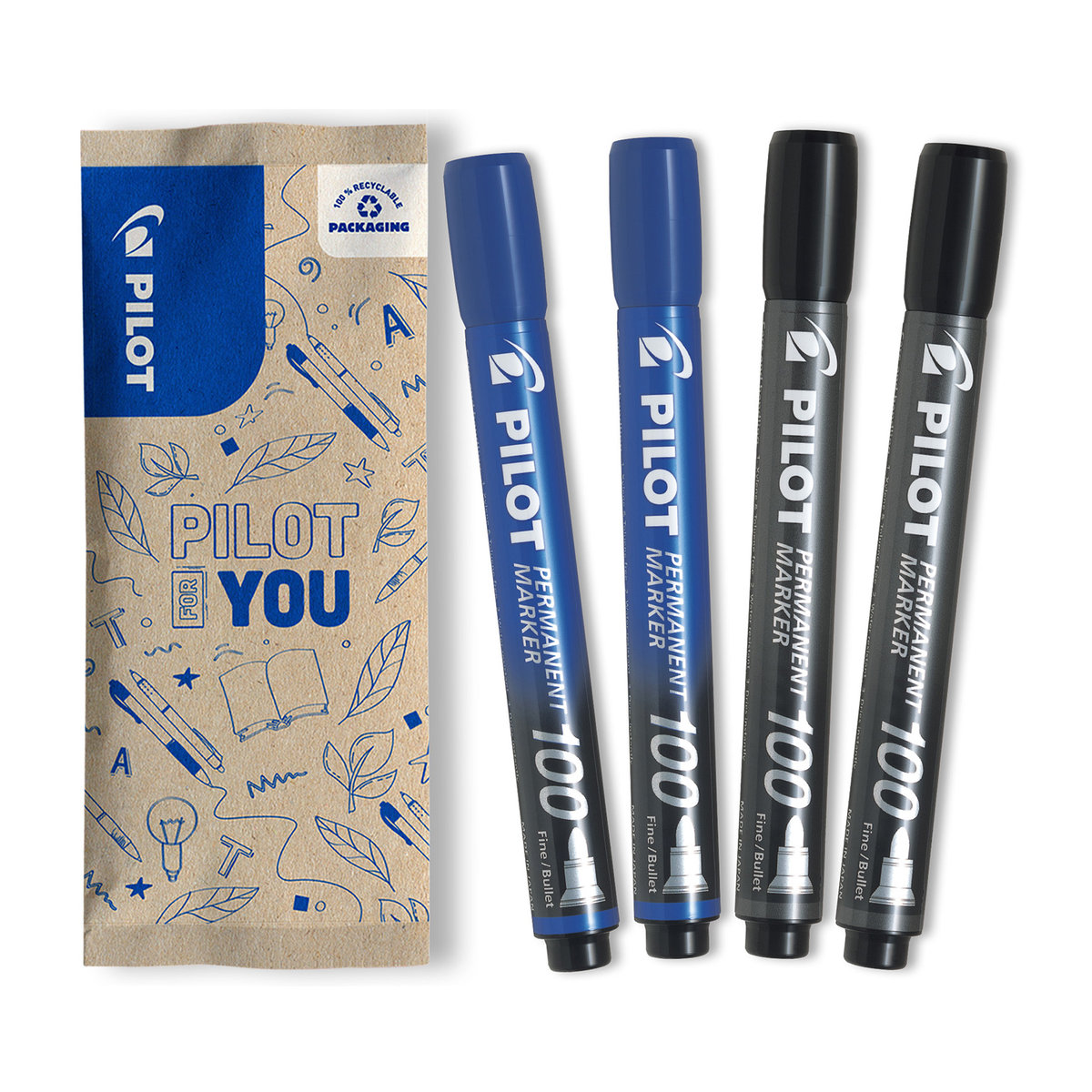 Zestaw Marker permanentny PILOT SCA-100 mix kolor