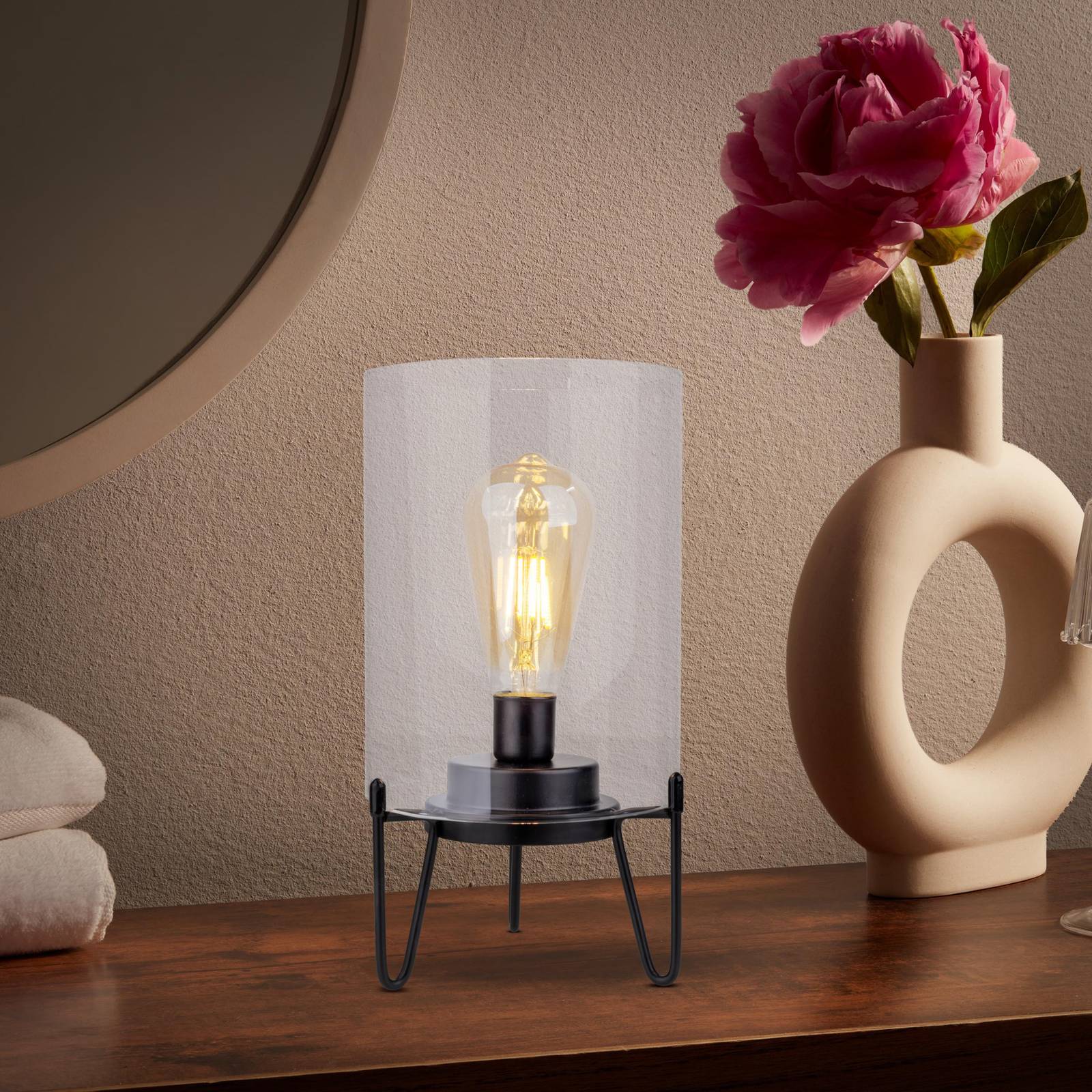 Näve Lampa dekoracyjna zewnętrzna LED Lonna szkło metal