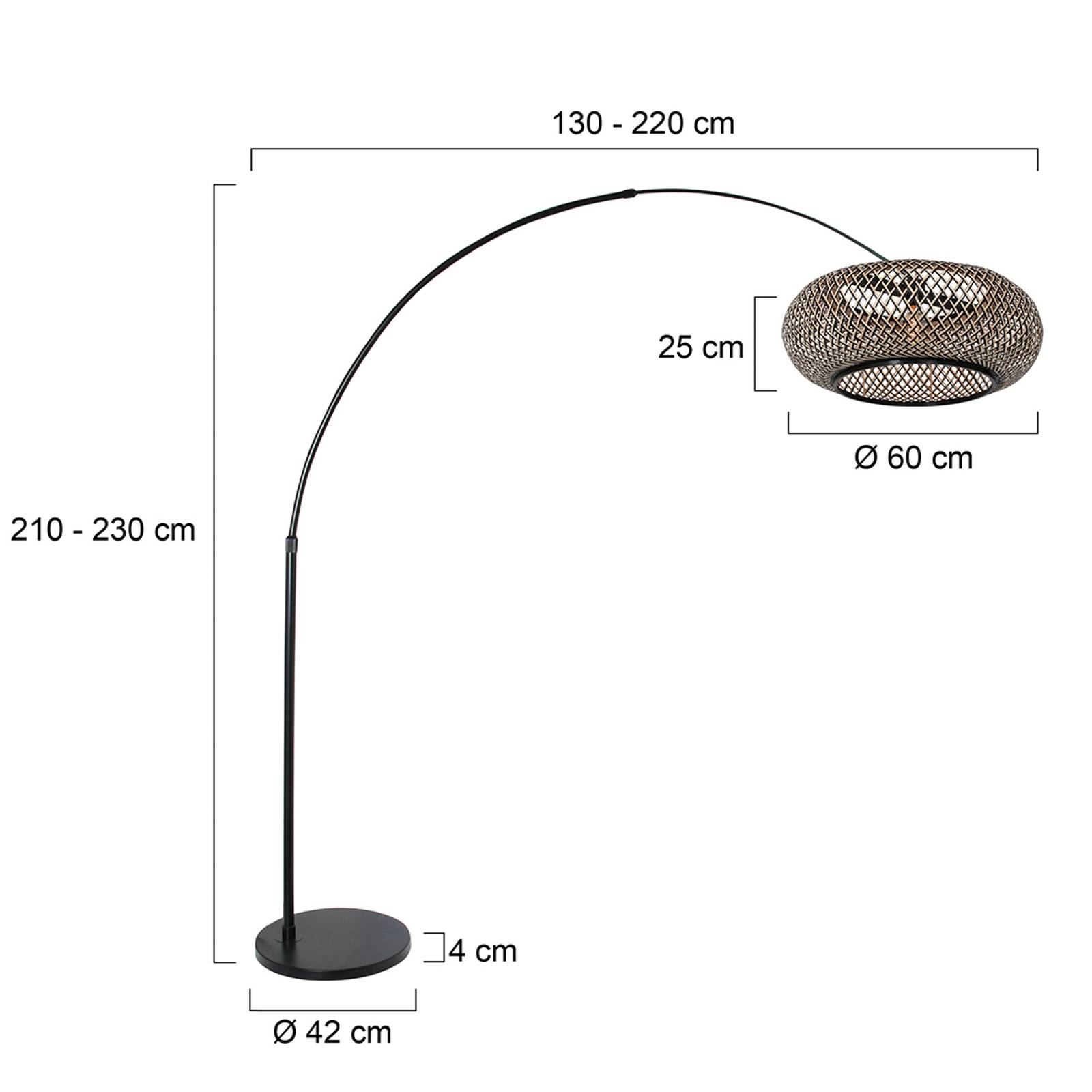 Steinhauer Łukowa lampa stojąca Sparkled Light czarna