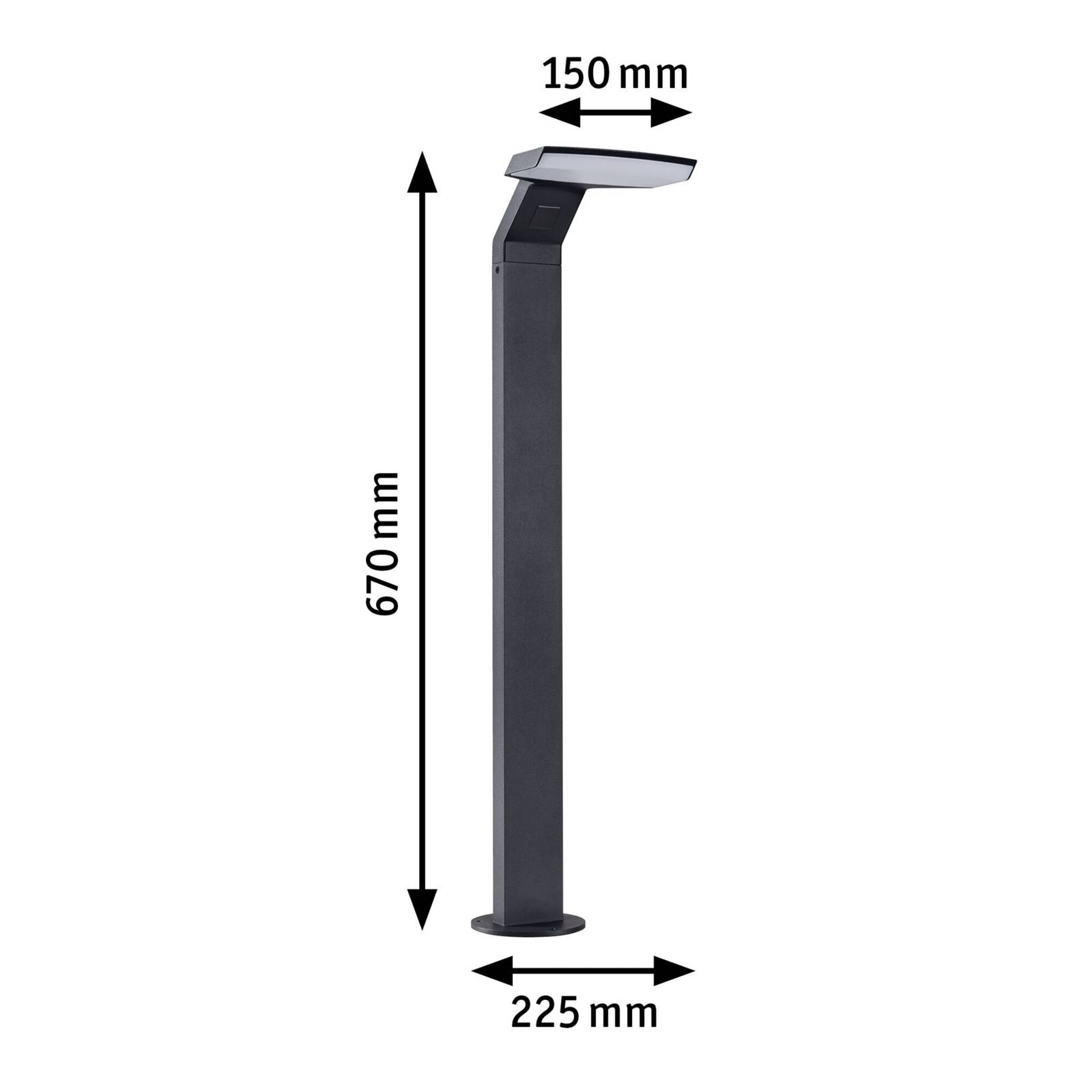 Paulmann Zenera słupek LED antracyt 2 200 K