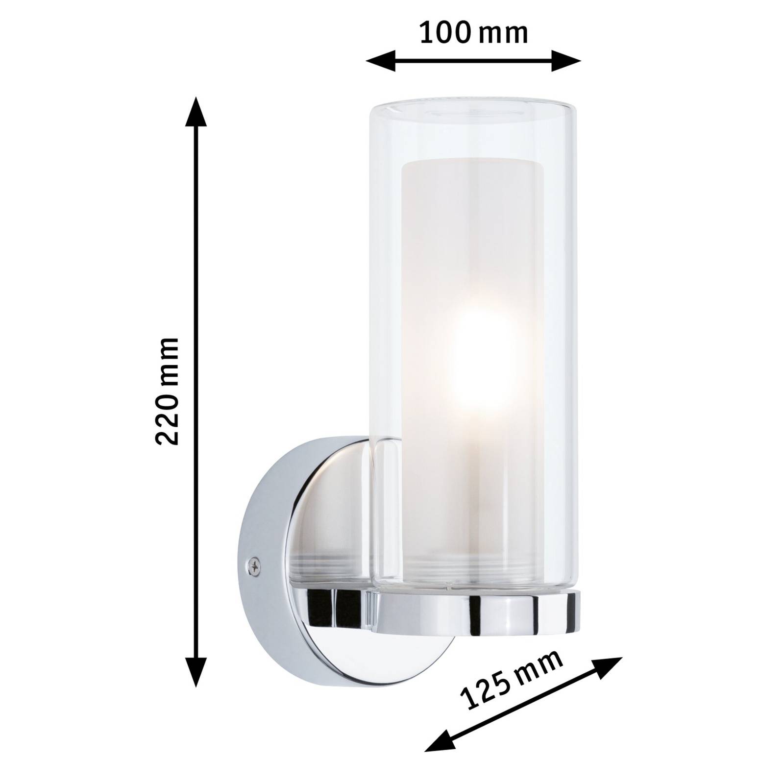 Paulmann Luena kinkiet IP44 chrom E14 1-pkt.