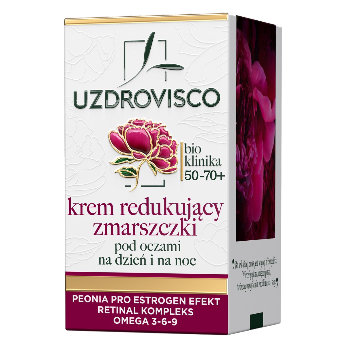 Uzdrovisco Bioklinika Krem redukujący zmarszczki pod oczami na dzień i na noc 50-70+ 25ml