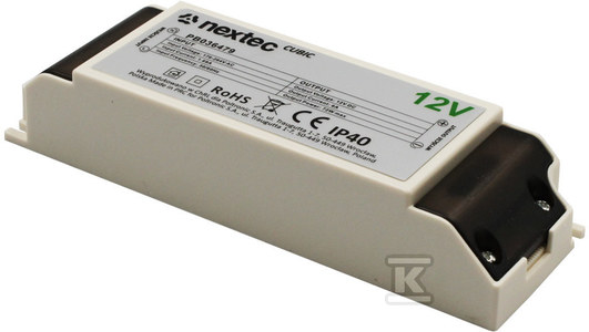 Zasilacz LED montażowy CUBIC / IP40 / 12V / 6A / 72W