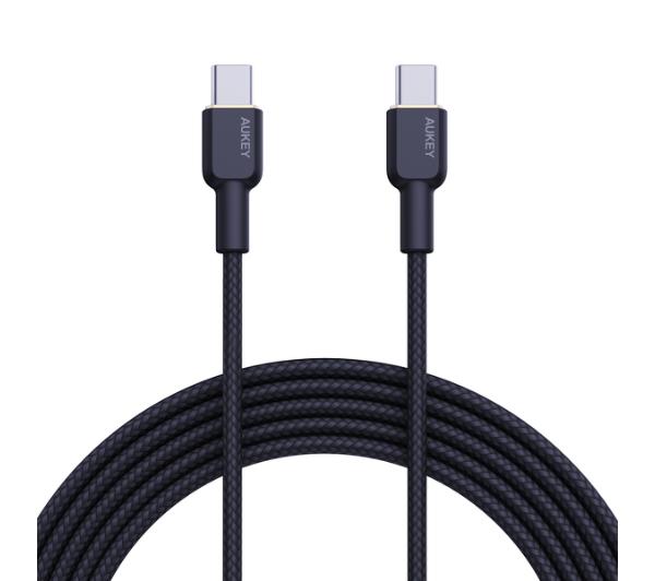 Aukey CB-NCC1-BK USB-C - USB-C, PD 60W, 1m, czarny