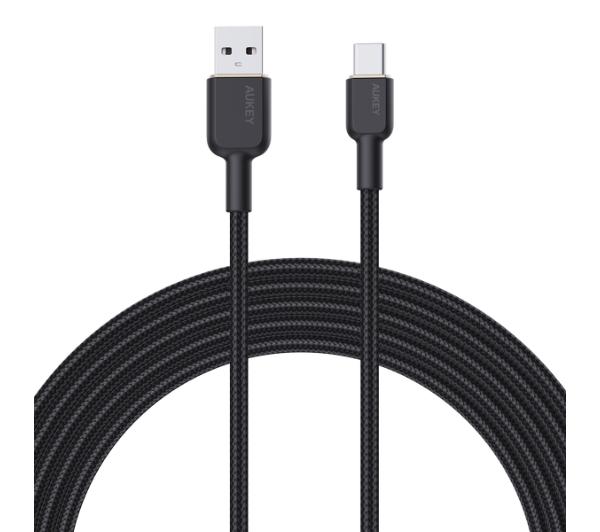 Aukey CB-NAC1-BK USB-A - USB-C, PD 60W, 1 m, czarny