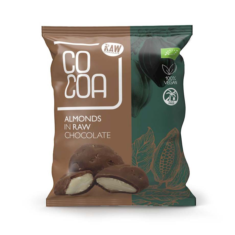 Cocoa - BIO Migdały w surowej czekoladzie