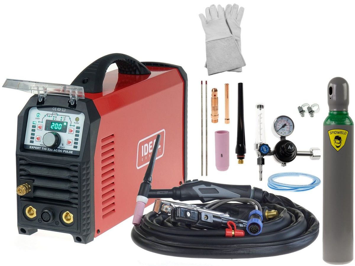 Spawarka Ideal Expert TIG 220 AC/DC Pulse Pakiet akcesoriów 1 - EXTIG220AC_p1