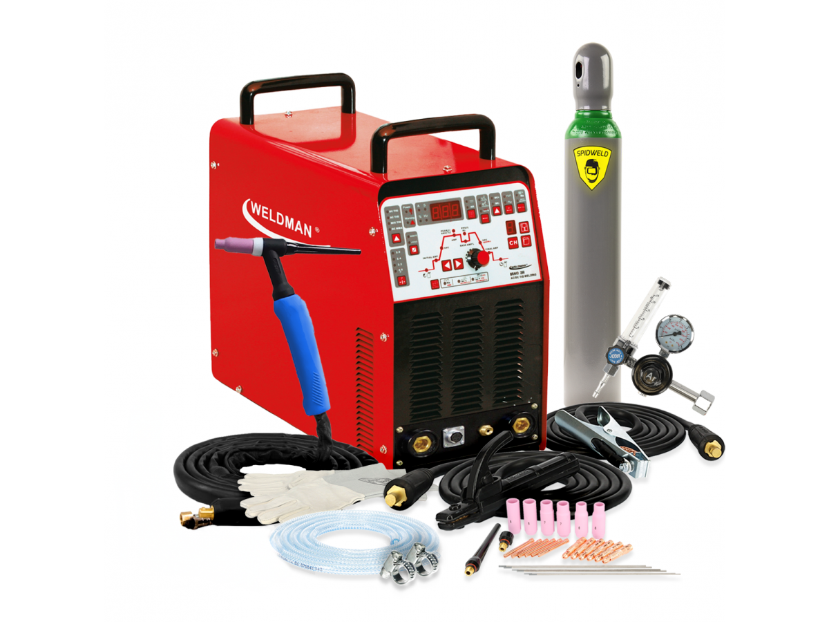 Spawarka Weldman Bravo TIG 250 AC/DC Pakiet akcesoriów 1 - 102 212_pakiet1