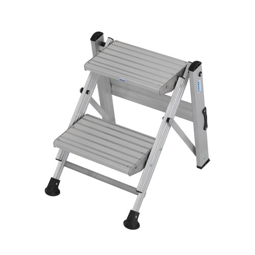 KRAUSE Stabilo drabina schodki składane z ryflowanymi stopniami 1x2 810502