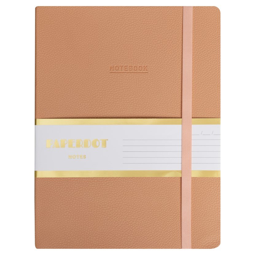 Paperdot, Notes z Gumką, Łososiowy, Format B5, Linia, 96 Kartek