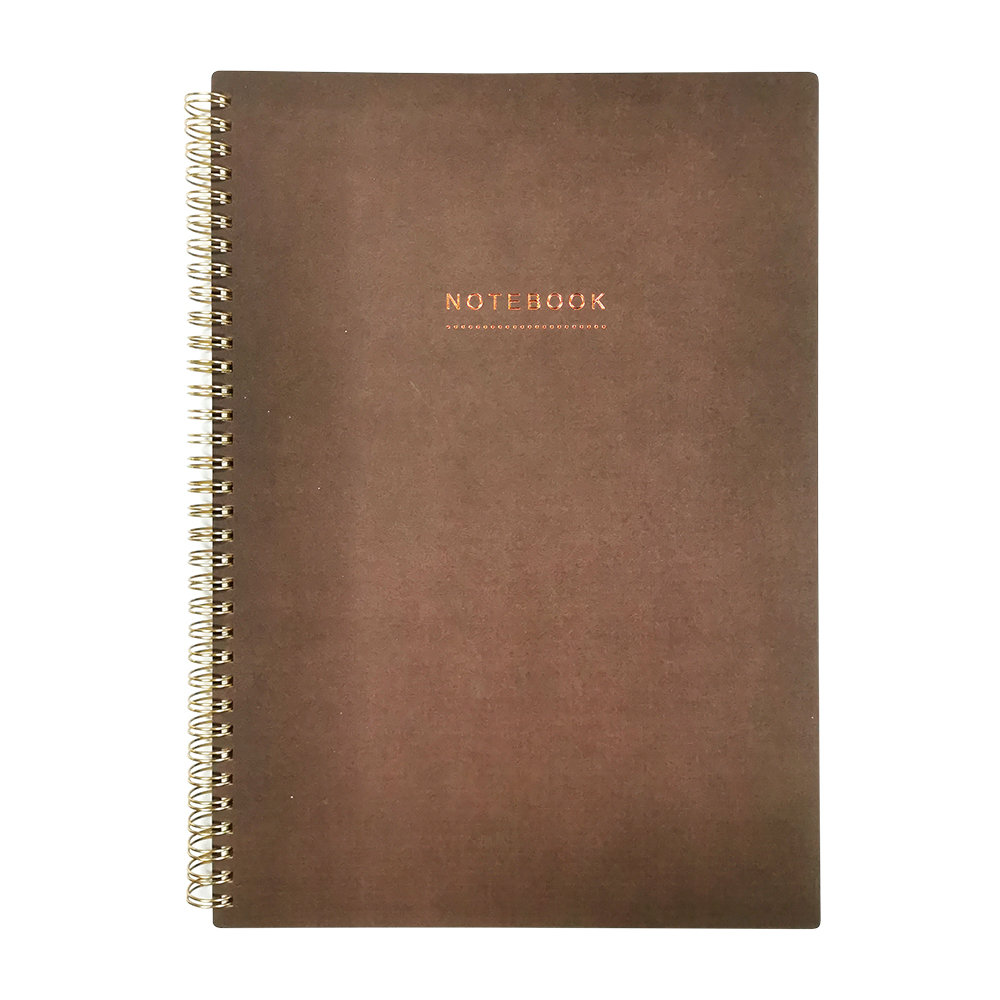 Paperdot, Kołozeszyt A4, 80 kartek w kratkę, brąz