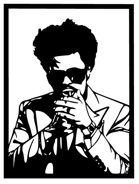Dekoracja Obraz Ażurowy 3D Pop Art Weeknd L156