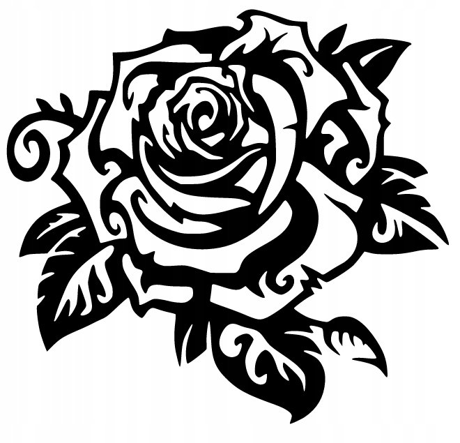 Dekoracja Ścienna 3D Obraz Ażurowy Loft Róża L129