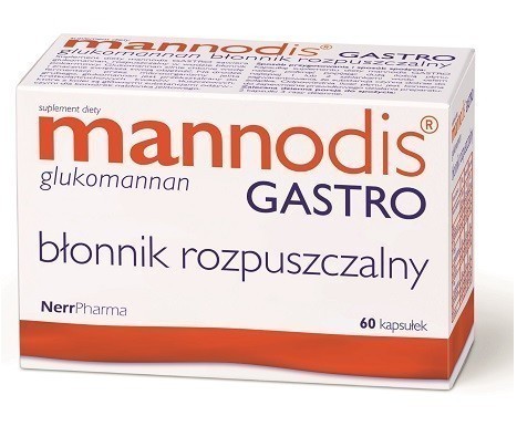 Pharma NERR SP.Z O.O Mannodis Gastro błonnik rozpuszczalny 60 kapsułek